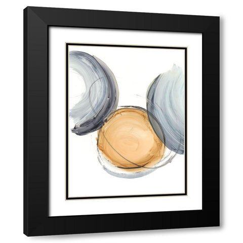 Sienna and Slate I Black Modern Wood Framed Art Print with Double Matting by Harper, Ethan