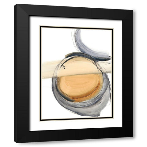 Sienna and Slate III Black Modern Wood Framed Art Print with Double Matting by Harper, Ethan