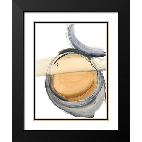 Sienna and Slate III Black Modern Wood Framed Art Print with Double Matting by Harper, Ethan