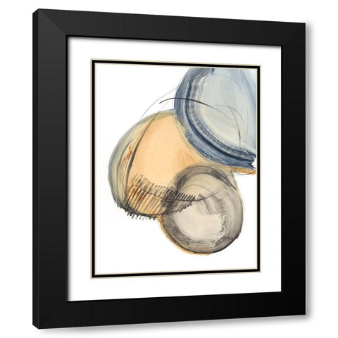 Sienna and Slate IV Black Modern Wood Framed Art Print with Double Matting by Harper, Ethan