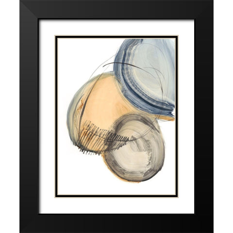 Sienna and Slate IV Black Modern Wood Framed Art Print with Double Matting by Harper, Ethan