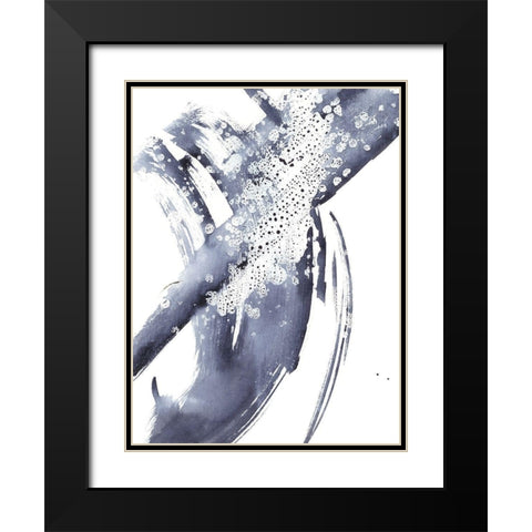 Directionality V Black Modern Wood Framed Art Print with Double Matting by Harper, Ethan
