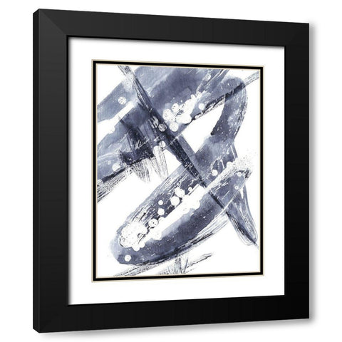 Directionality VI Black Modern Wood Framed Art Print with Double Matting by Harper, Ethan