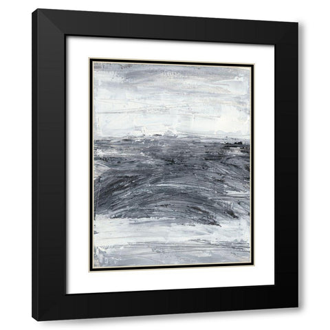 Conductivity II Black Modern Wood Framed Art Print with Double Matting by Harper, Ethan
