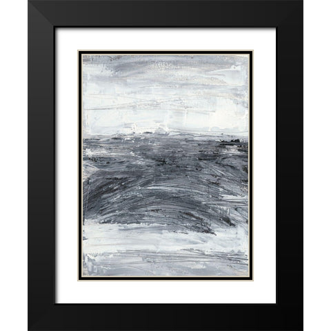 Conductivity II Black Modern Wood Framed Art Print with Double Matting by Harper, Ethan