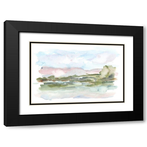 Mountain Watercolor VI Black Modern Wood Framed Art Print with Double Matting by Harper, Ethan