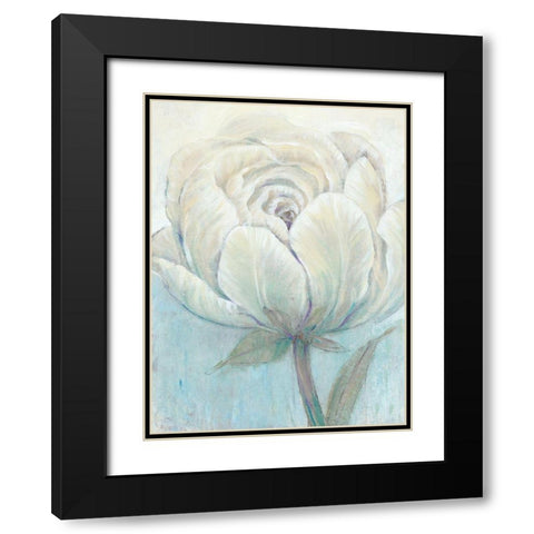 English Rose I Black Modern Wood Framed Art Print with Double Matting by OToole, Tim