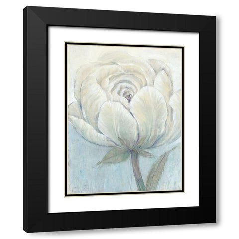 English Rose I Black Modern Wood Framed Art Print with Double Matting by OToole, Tim