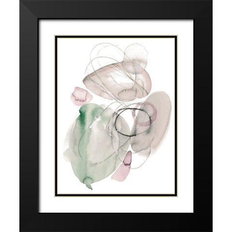 Sea Glass Stack II Black Modern Wood Framed Art Print with Double Matting by Parker, Jennifer Paxton