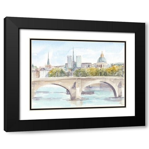 French Bridge Study I Black Modern Wood Framed Art Print with Double Matting by Harper, Ethan