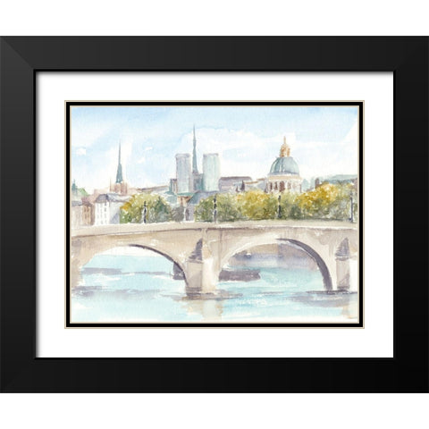 French Bridge Study I Black Modern Wood Framed Art Print with Double Matting by Harper, Ethan