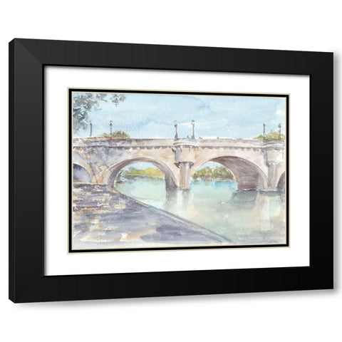French Bridge Study II Black Modern Wood Framed Art Print with Double Matting by Harper, Ethan