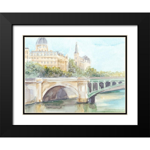 French Bridge Study IV Black Modern Wood Framed Art Print with Double Matting by Harper, Ethan