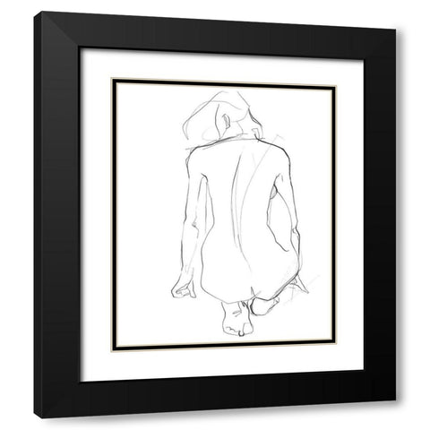 Muse II Black Modern Wood Framed Art Print with Double Matting by Parker, Jennifer Paxton