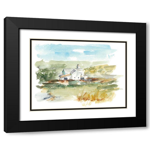 Rural Plein Air IV Black Modern Wood Framed Art Print with Double Matting by Harper, Ethan