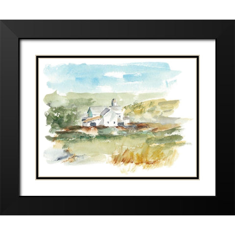 Rural Plein Air IV Black Modern Wood Framed Art Print with Double Matting by Harper, Ethan