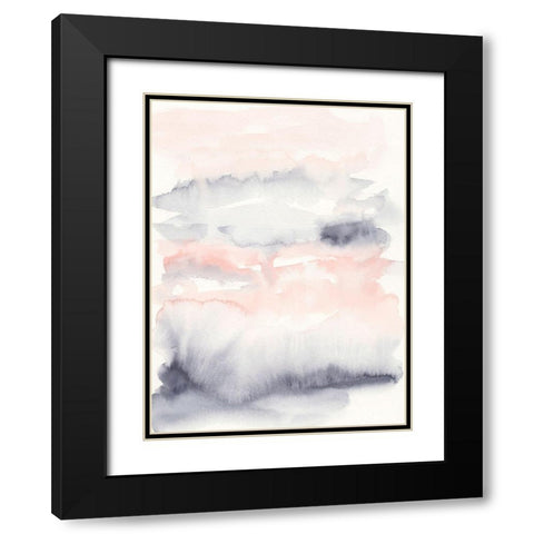 Violet and Blush I Black Modern Wood Framed Art Print with Double Matting by Harper, Ethan