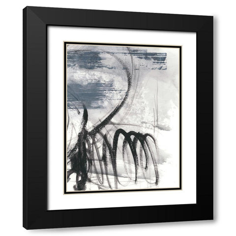 Serpentine I Black Modern Wood Framed Art Print with Double Matting by Harper, Ethan
