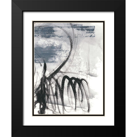 Serpentine I Black Modern Wood Framed Art Print with Double Matting by Harper, Ethan