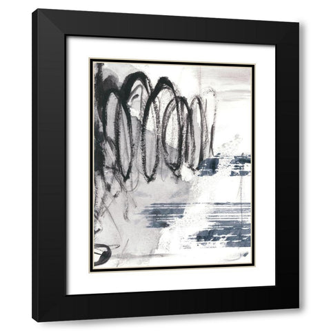 Serpentine II Black Modern Wood Framed Art Print with Double Matting by Harper, Ethan