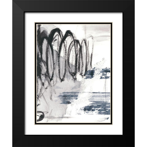 Serpentine II Black Modern Wood Framed Art Print with Double Matting by Harper, Ethan