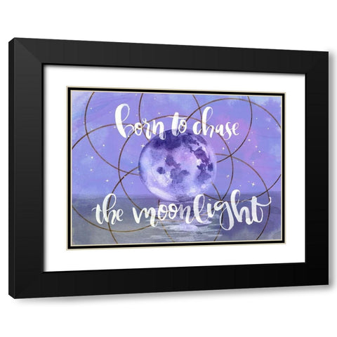 Moon Child I Black Modern Wood Framed Art Print with Double Matting by Parker, Jennifer Paxton