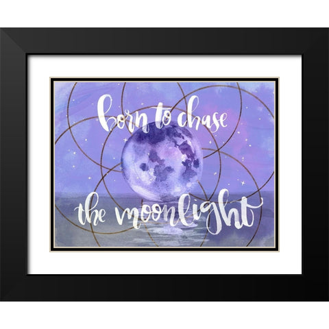 Moon Child I Black Modern Wood Framed Art Print with Double Matting by Parker, Jennifer Paxton