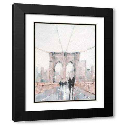 Early Morning Stroll I Black Modern Wood Framed Art Print with Double Matting by Harper, Ethan