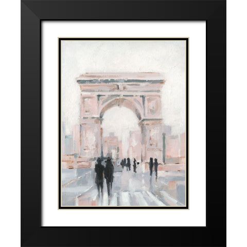 Early Morning Stroll II Black Modern Wood Framed Art Print with Double Matting by Harper, Ethan