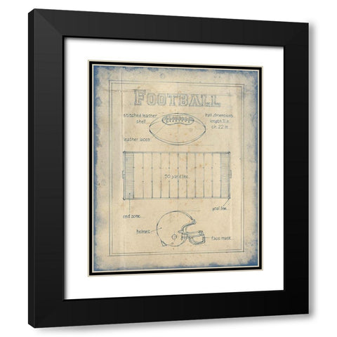 All About the Game II Black Modern Wood Framed Art Print with Double Matting by Harper, Ethan