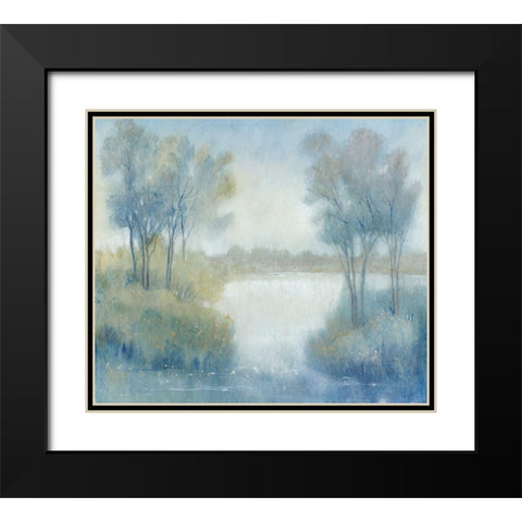 Morning at the Pond I Black Modern Wood Framed Art Print with Double Matting by OToole, Tim