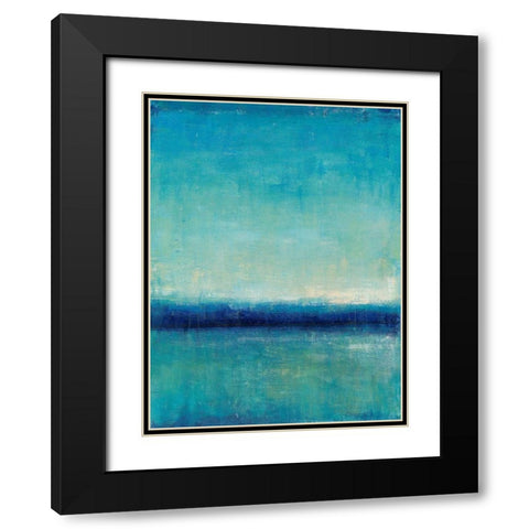 Blue Horizon I Black Modern Wood Framed Art Print with Double Matting by OToole, Tim