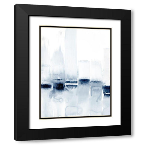 City Across the Water I Black Modern Wood Framed Art Print with Double Matting by Harper, Ethan