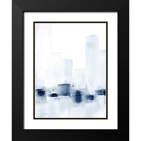 City Across the Water II Black Modern Wood Framed Art Print with Double Matting by Harper, Ethan