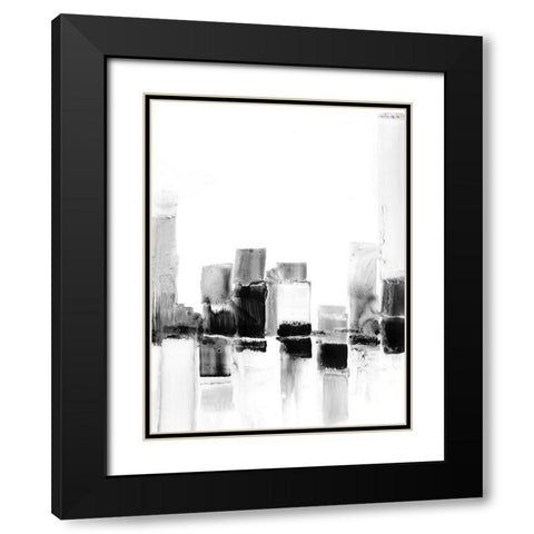 Reflected City I Black Modern Wood Framed Art Print with Double Matting by Harper, Ethan
