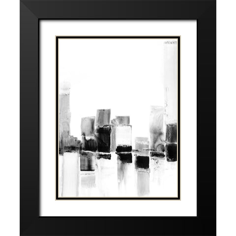 Reflected City I Black Modern Wood Framed Art Print with Double Matting by Harper, Ethan