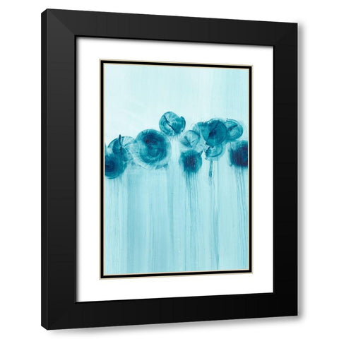 Abstract Wildflowers I Black Modern Wood Framed Art Print with Double Matting by Harper, Ethan
