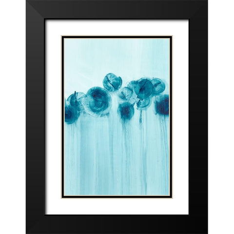 Abstract Wildflowers I Black Modern Wood Framed Art Print with Double Matting by Harper, Ethan