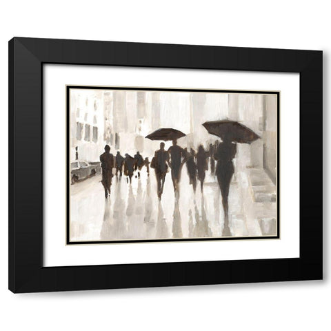 Clearing Rain Black Modern Wood Framed Art Print with Double Matting by Harper, Ethan