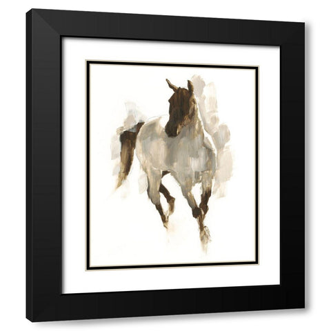 Rustic Horse I Black Modern Wood Framed Art Print with Double Matting by Harper, Ethan