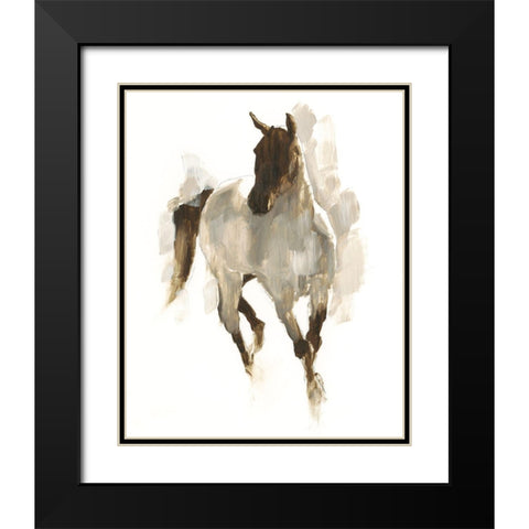 Rustic Horse I Black Modern Wood Framed Art Print with Double Matting by Harper, Ethan