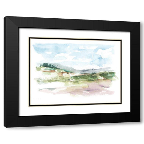Spring Watercolor Sketch I Black Modern Wood Framed Art Print with Double Matting by Harper, Ethan