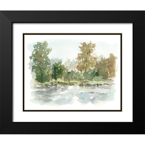 Wooded Stream I Black Modern Wood Framed Art Print with Double Matting by Harper, Ethan