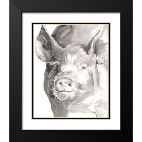 Farm Faces III Black Modern Wood Framed Art Print with Double Matting by Parker, Jennifer Paxton