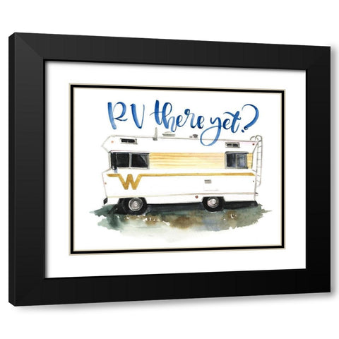 Summer Vacation II Black Modern Wood Framed Art Print with Double Matting by Parker, Jennifer Paxton