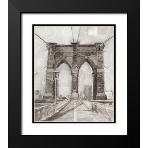 Bridge Crossing I Black Modern Wood Framed Art Print with Double Matting by Harper, Ethan