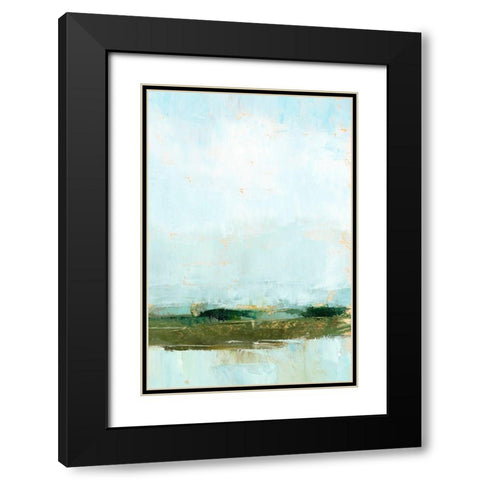Wetland Horizon II Black Modern Wood Framed Art Print with Double Matting by Harper, Ethan