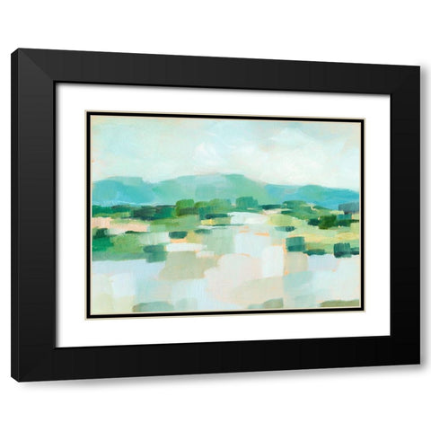 Emerald Island I Black Modern Wood Framed Art Print with Double Matting by Harper, Ethan