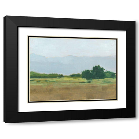 Viridian Shade I Black Modern Wood Framed Art Print with Double Matting by Harper, Ethan
