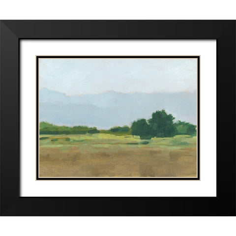 Viridian Shade I Black Modern Wood Framed Art Print with Double Matting by Harper, Ethan